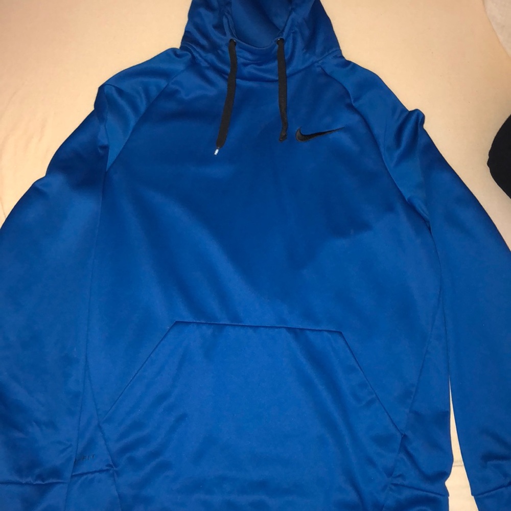 Blue Nike Dry-Fit Hoodie - Picture 1 of 3